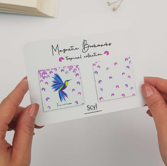 Free and Happy Magnetic Bookmark