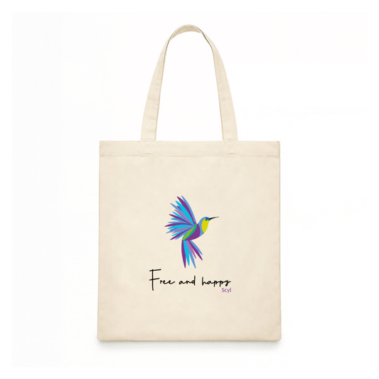 Free and Happy Tote Bag