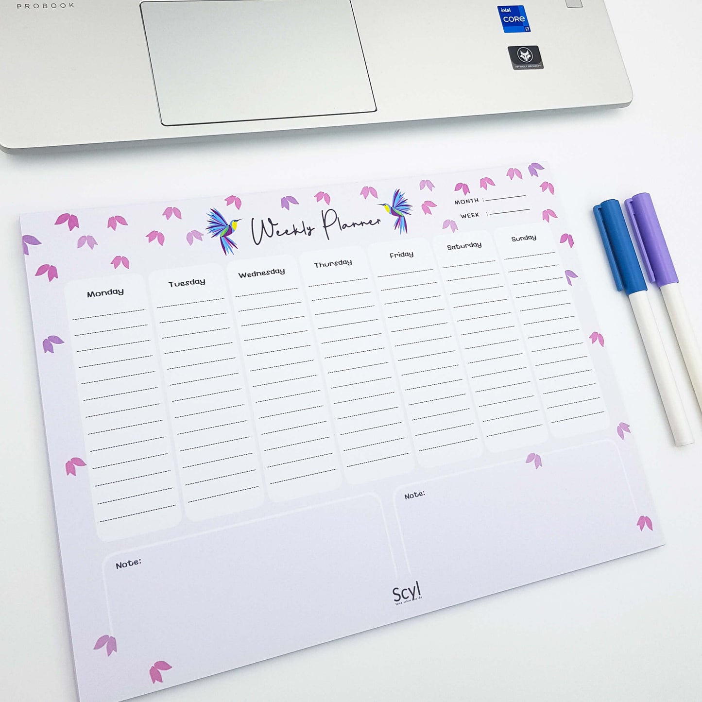 Free and Happy Weekly Planner