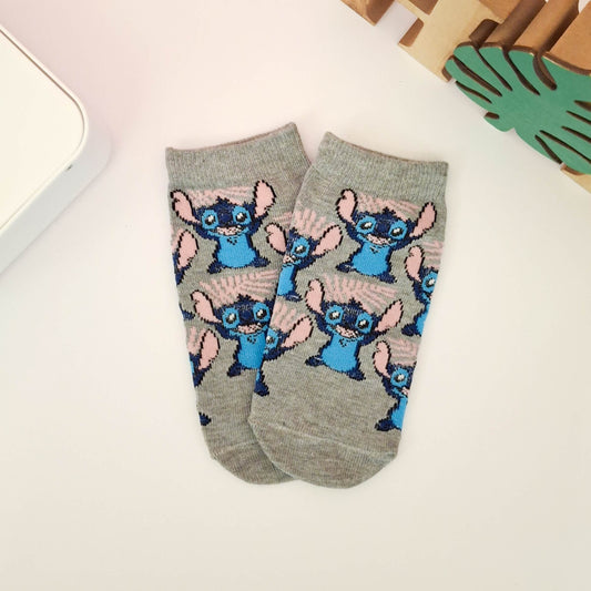 Grey Stitch Socks - Age 7-9