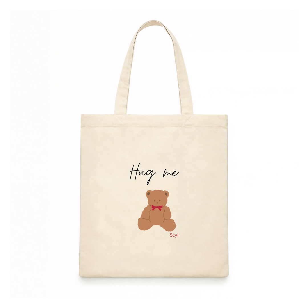 Hug Me Teddy Tote Bag
