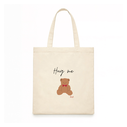 Hug Me Teddy Tote Bag