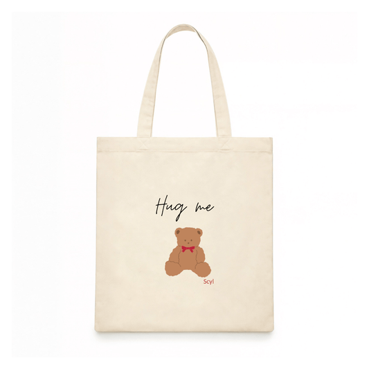 Hug Me Teddy Tote Bag