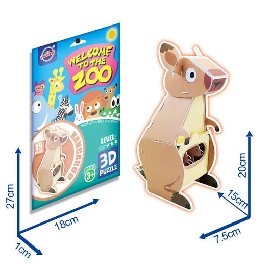 3D Puzzle - Kangaroo