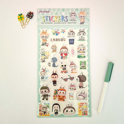 Labubu Stickers - Green