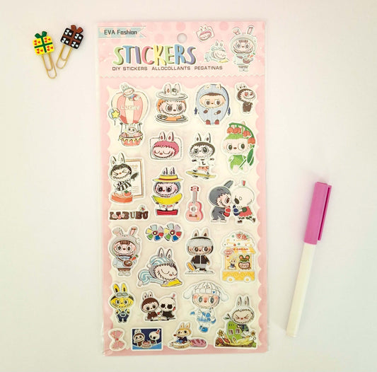 Labubu Stickers - Pink