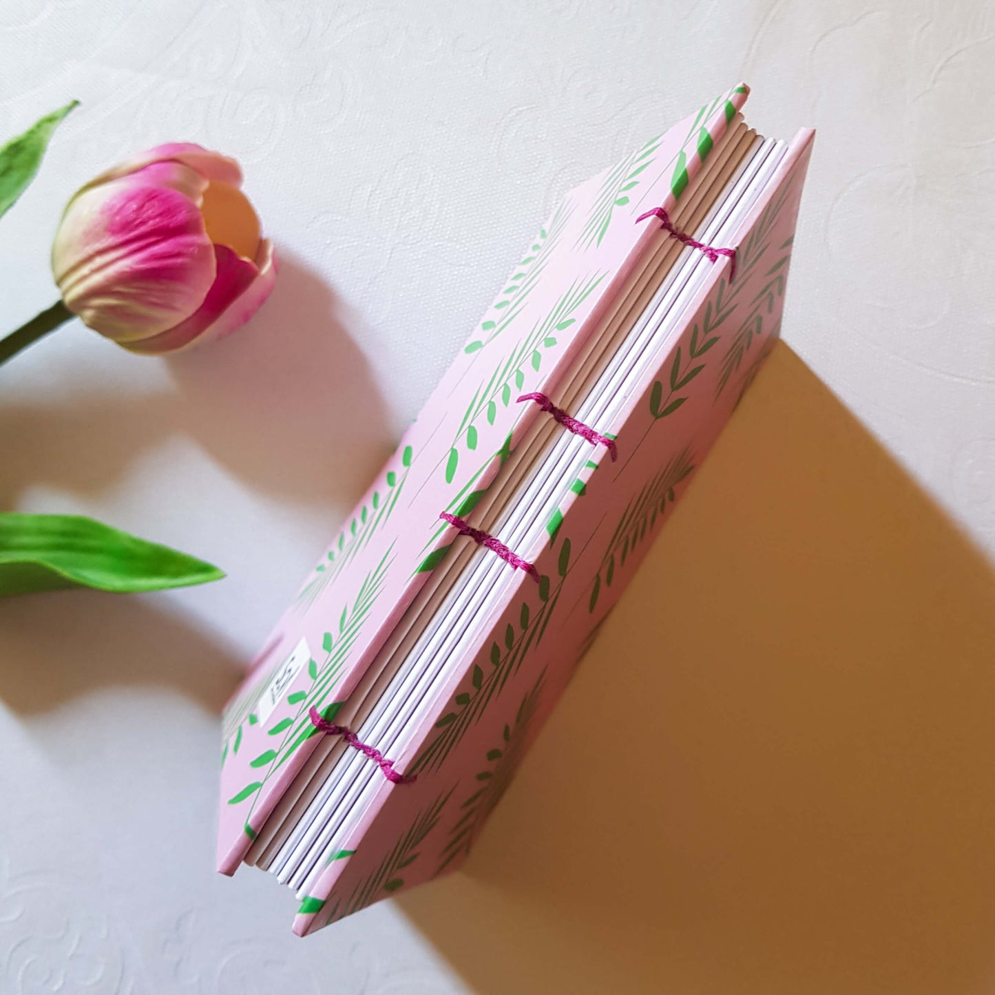 Leaves Pink Notebook