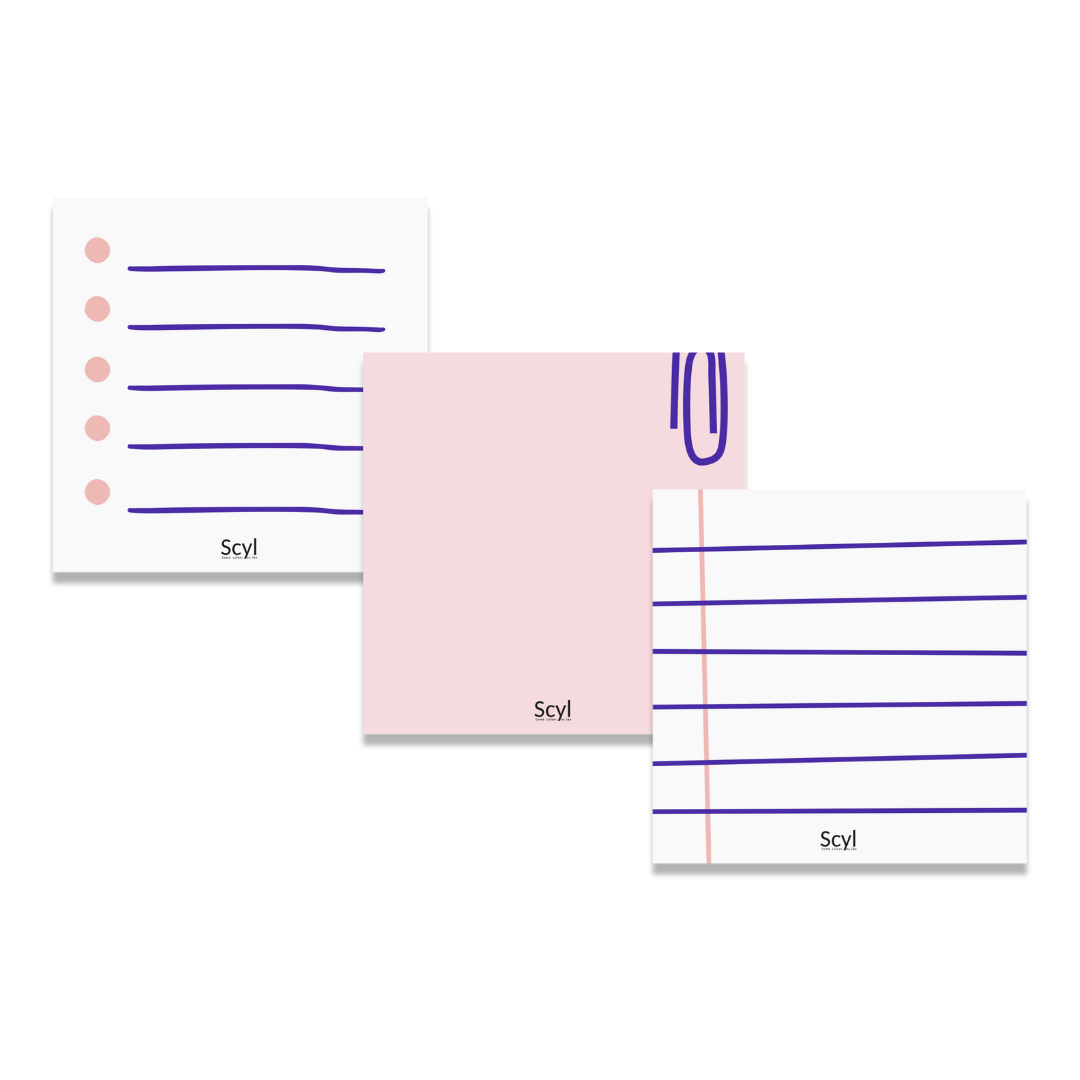 Notepad Mini Page Paper Clip Mini Notepads - Peach – SCYL