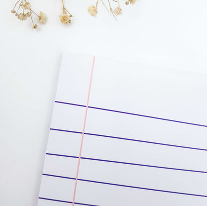 Paper Clip Notepad - Peach