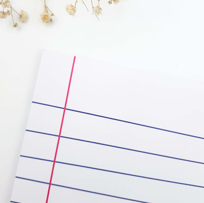 Paper Clip Notepad - Red
