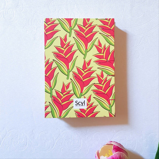 Red Heliconia Notebook