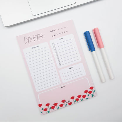 Red Rose Daily Planner