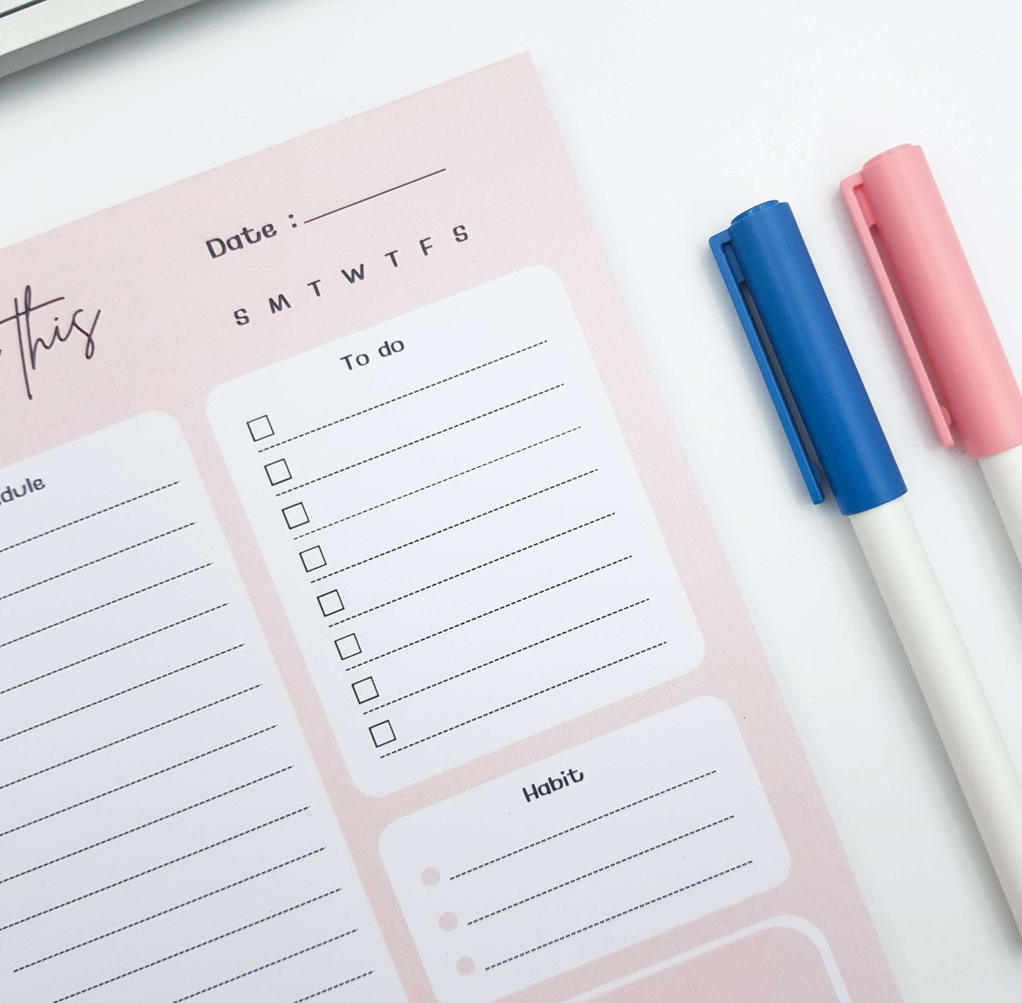 Red Rose Daily Planner