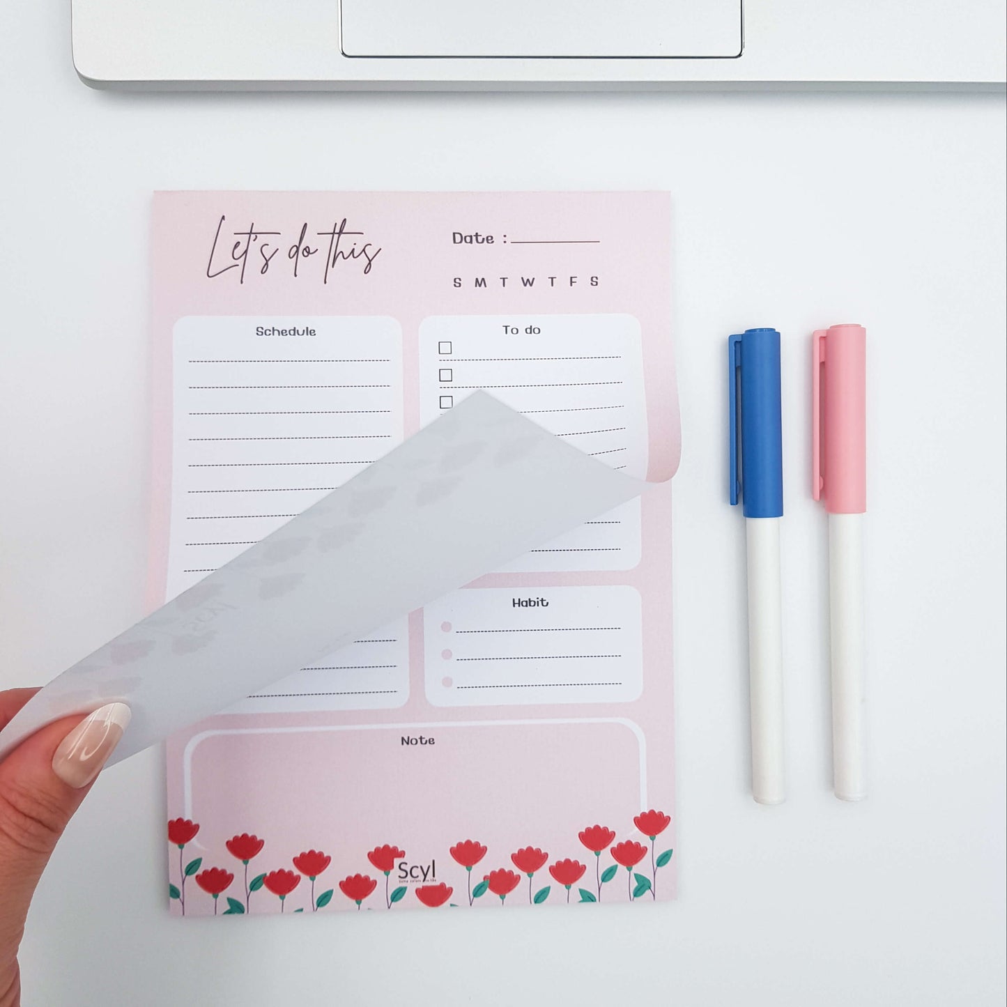 Red Rose Daily Planner