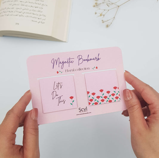 Red Rose Magnetic Bookmark