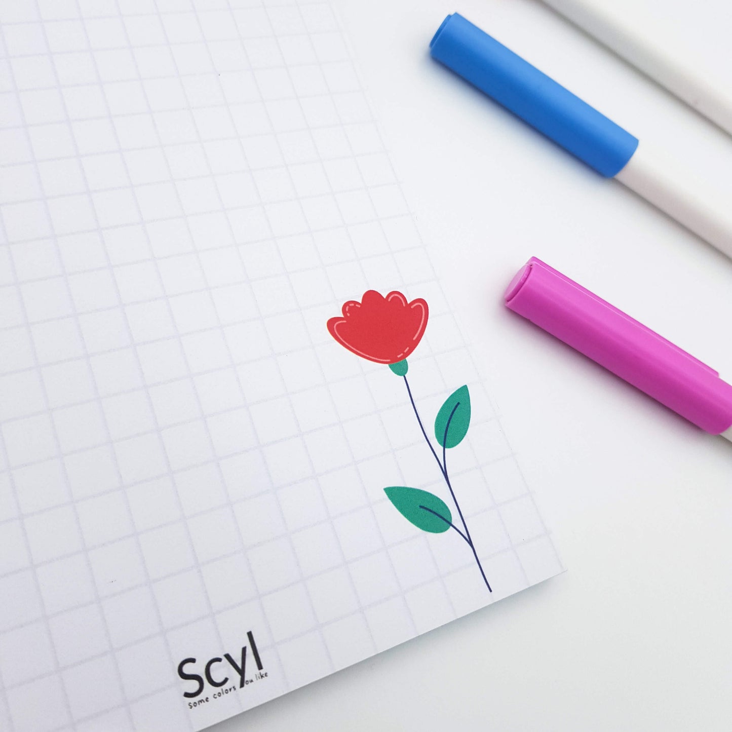 Red Rose Notepad