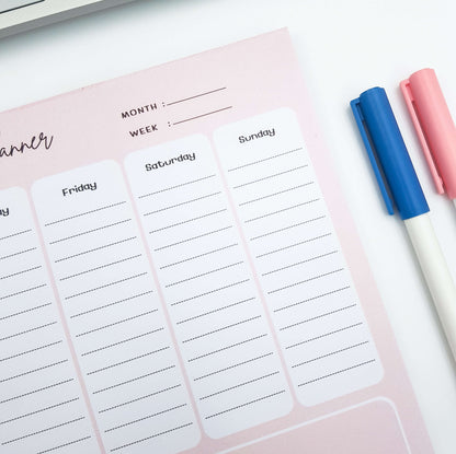 Red Rose Weekly Planner