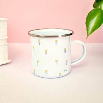 Shiny Flower - Enamel Mug