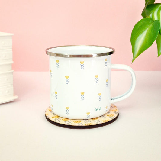 Shiny Flower - Enamel Mug