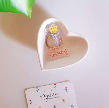 Shiny Flower Keychain