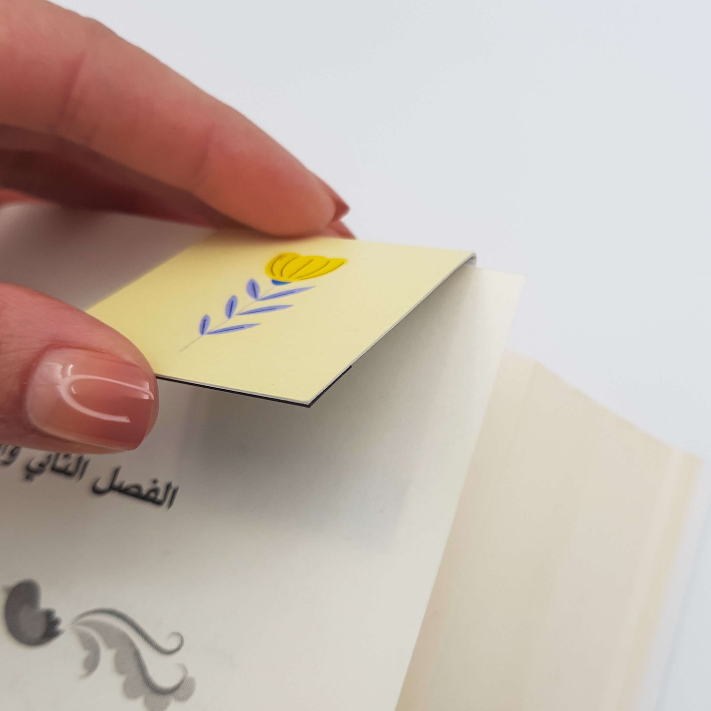 Shiny Flower Magnetic Bookmark