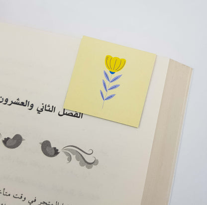Shiny Flower Magnetic Bookmark