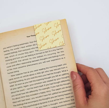 Shiny Flower Magnetic Bookmark