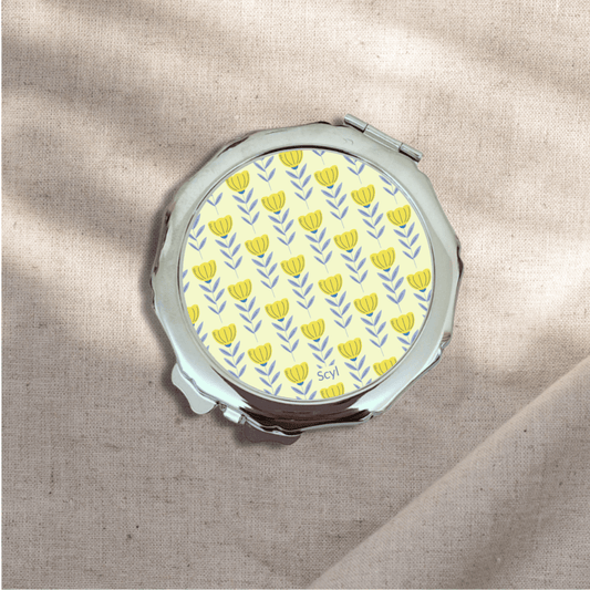 Shiny Flower Pattern Mirror