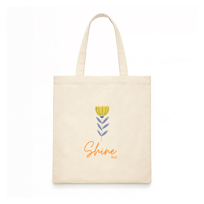 Shiny Flower Tote Bag