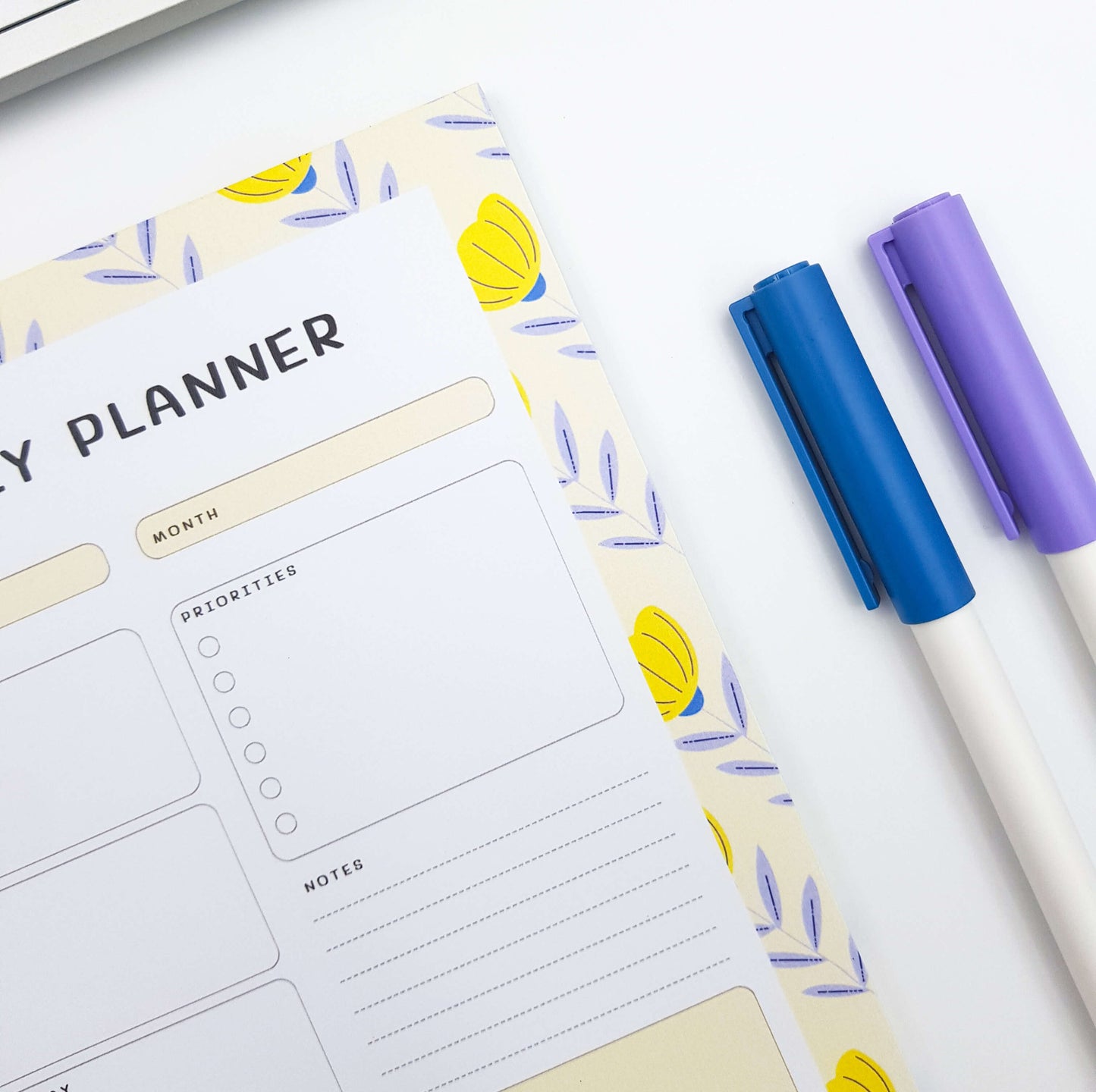 Shiny Flower Weekly Planner