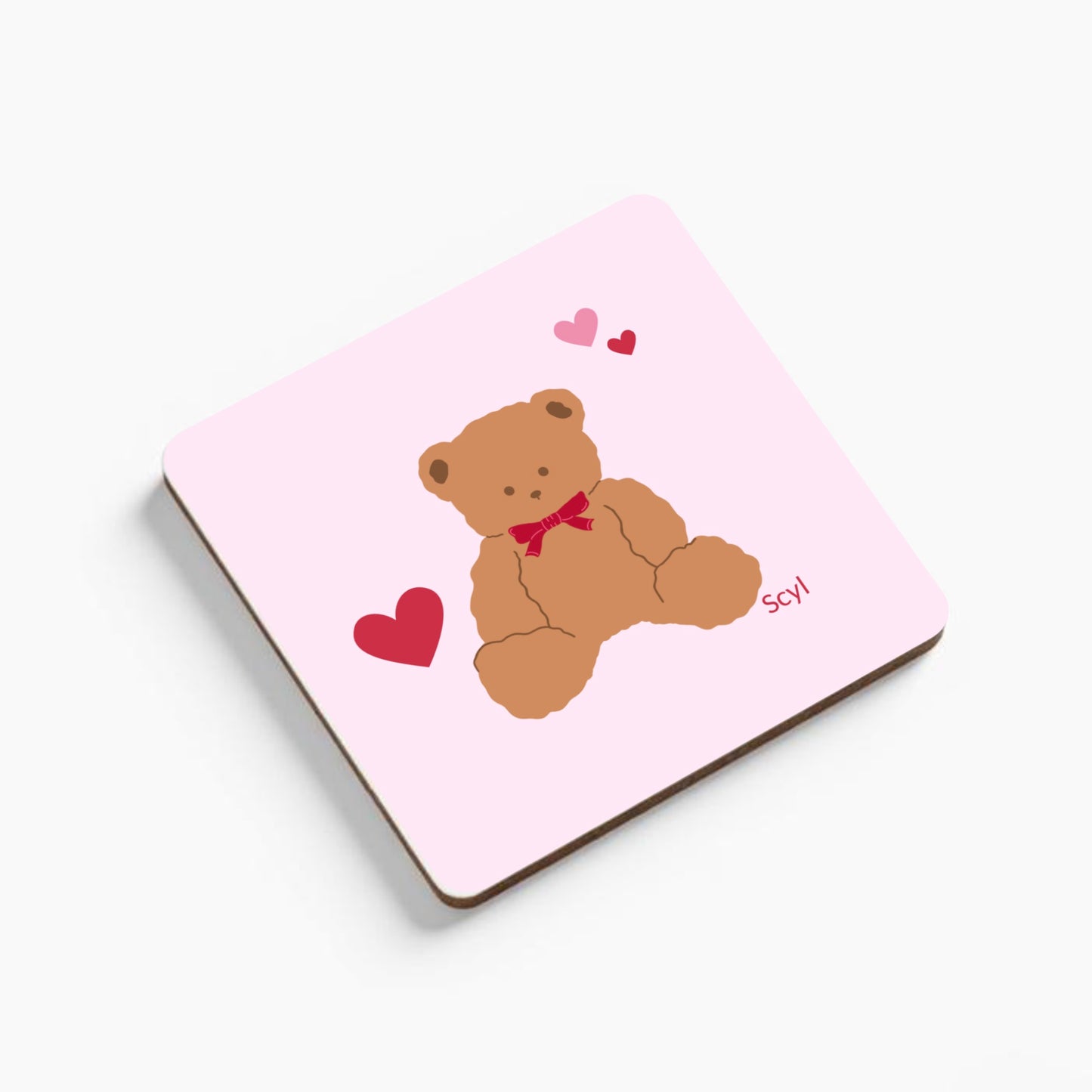 Teddy Bear Square Coaster