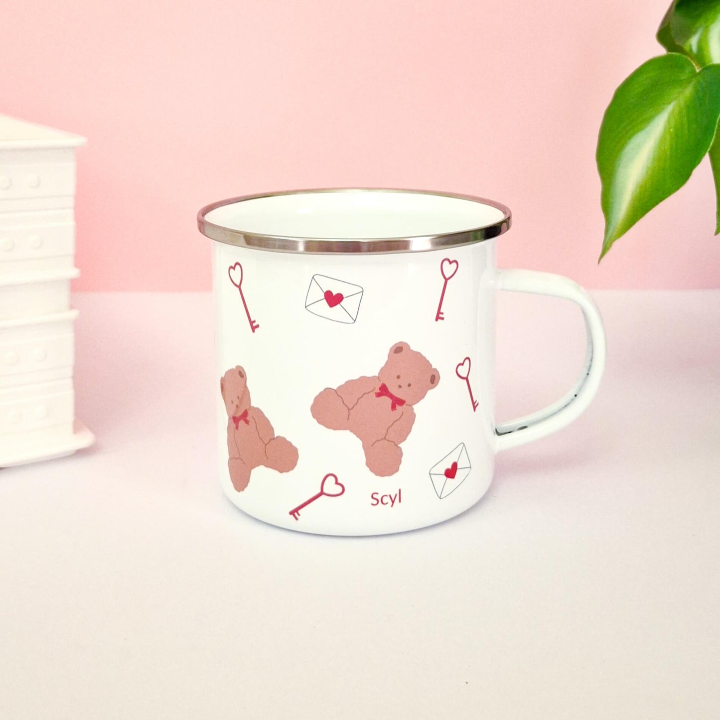Teddy Love - Enamel Mug