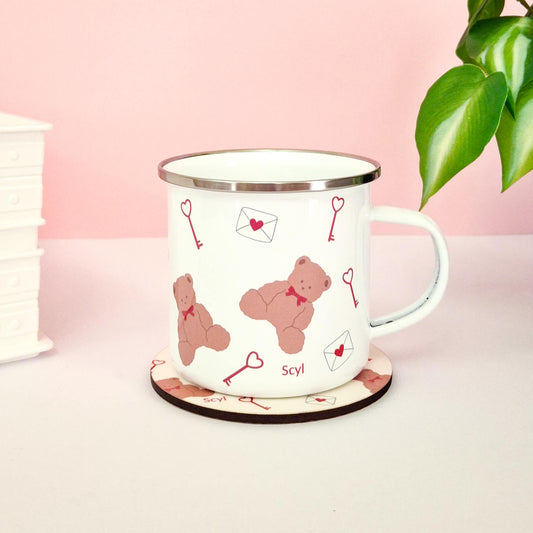 Teddy Love - Enamel Mug