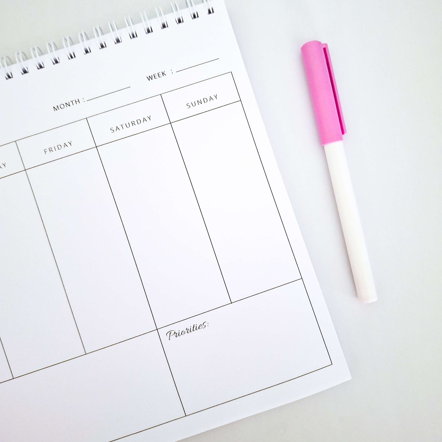 Floral Weekly Planner