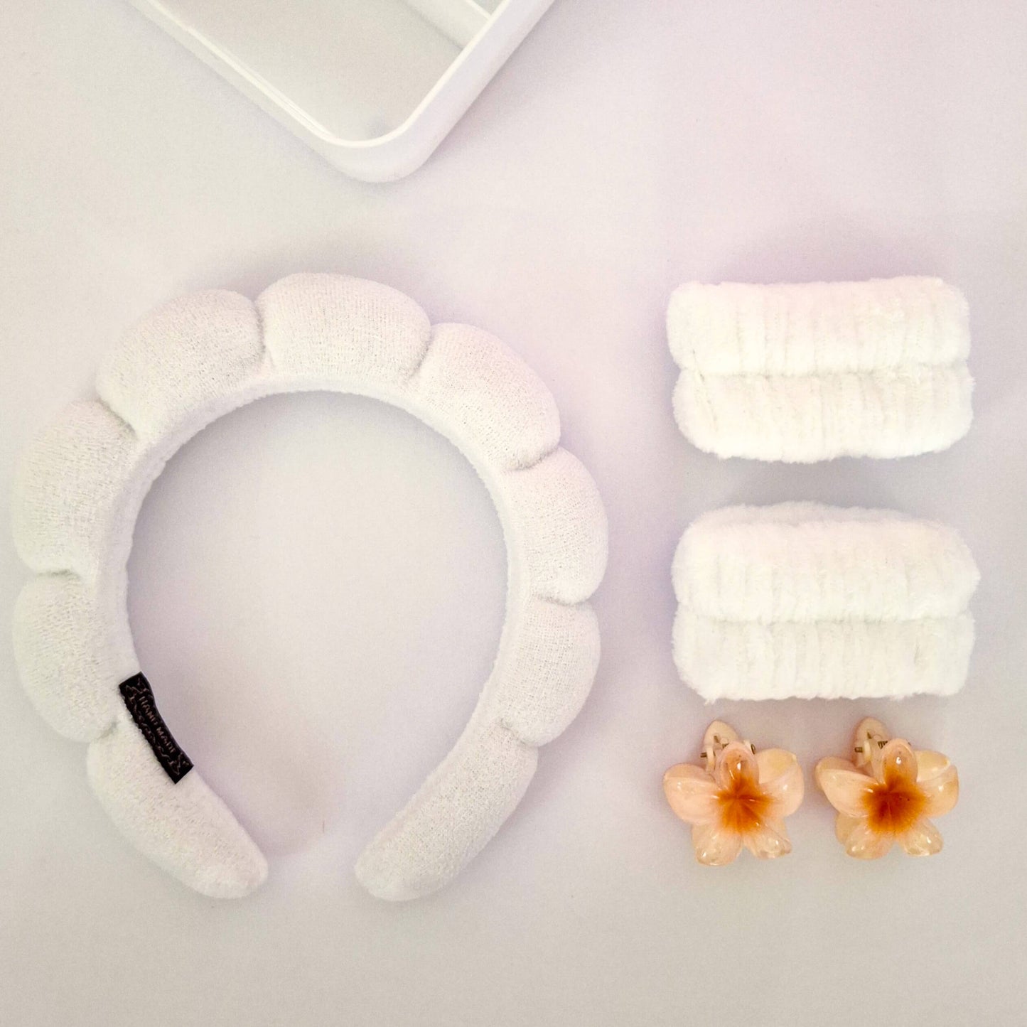 White Head Band Set