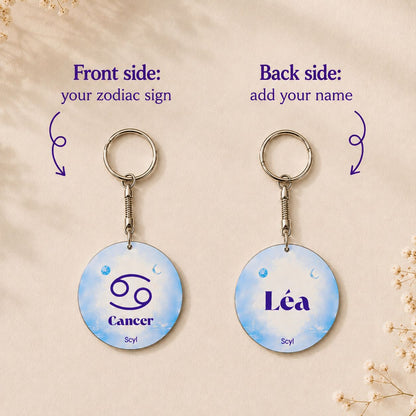 Customized Zodiac Keychain