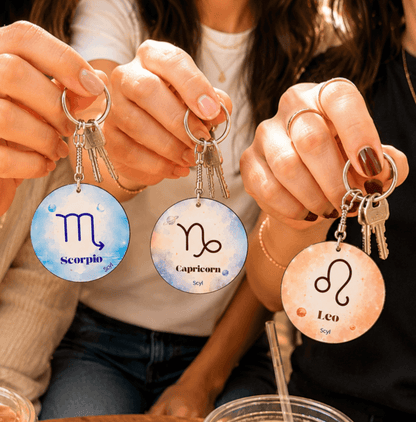 Customized Zodiac Keychain
